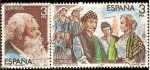 Stamps Spain -  Maestros de la Zarzuela. Manuel Fernández Caballero - Gigantes y Cabezudos