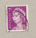 Stamps Australia -  Reina Isabel II
