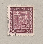 Sellos de Europa - Checoslovaquia -  Escudo
