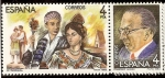 Stamps Spain -  Maestros de la Zarzuela. Francisco Alonso - La parranda