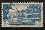 Stamps Lebanon -  Antiguo Puente sobre Río del perro.
