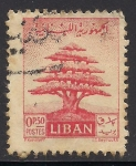 Stamps Lebanon -  Cedro.