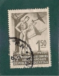 Stamps Argentina -  25º Aniv. de los servicios Aerocomerciales