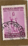Stamps Argentina -  Primer Aniversario de la Revolucion Libertadora