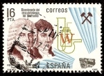 Stamps Spain -  Efemérides. Bicentenario del descubrimiento del wolframio por los hermanos de Elhúyar