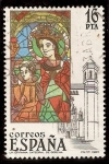 Stamps Spain -  Vidrieras artísticas. La Epifanía, catedral de Gerona