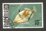 Stamps Tanzania -  pez rhinecanthus aculeatus