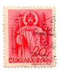 Stamps : Europe : Hungary :  -1939-Roi Saint Etienne