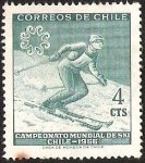 Stamps Chile -  CAMPEONATO MUNDIAL DE SKI CHILE 1966