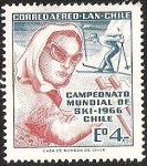 Sellos de America - Chile -  CAMPEONATO MUNDIAL DE SKI CHILE 1966