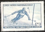 Stamps Chile -  CAMPEONATO MUNDIALDE SKI CHILE 1966