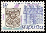 Stamps : Europe : Spain :  MC aniversario de la ciudad de Burgos. Arco de Santa María y escudo primitivo de Burgos