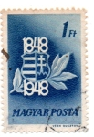 Sellos de Europa - Hungr�a -  1948-CENTENARIO REVOLUCION