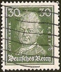 Sellos de Europa - Alemania -  DEUTSCHES REICH - GOTTHOLD EPHAIM LESSING - POETA . ( 1729- 1981) 