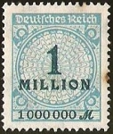 Stamps Europe - Germany -  DEUTSCHES REICH - IMPERIO ALEMAN -  1 MILLION