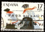 Stamps Spain -  Grandes Fiestas Populares. San Fermín, Pamplona
