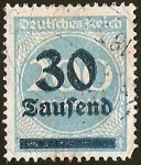 Stamps Germany -  DEUTSCHES REICH - IMPERIO ALEMAN 
