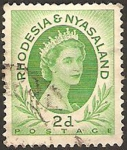 Stamps Malawi -  rhodesia nyasaland - elizabeth II