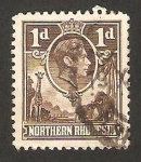 Stamps Africa - Zambia -  rhodesia del norte - george VI