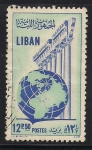 Stamps : Asia : Lebanon :  Globo terraqueo.