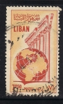 Stamps Lebanon -  Globo terraqueo.