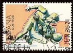 Stamps Spain -  Juegos Olímpicos. Los Angeles. Luchadores