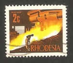 Stamps : Africa : Zimbabwe :  rhodesia - la industria