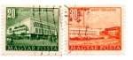 Stamps Hungary -  Emision en HONOR a la RECONSTRUCCION-(2ºSerie)-1953-1954             e)