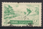 Stamps : Asia : Lebanon :  Esquiando entre Cedros.