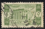Stamps Lebanon -  Ruinas de Baalbek.