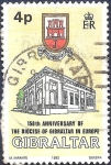 Stamps : Europe : Gibraltar :  150º aniversario diócesis de Gibraltar