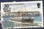 Stamps : Europe : Isle_of_Man :  Snaefell zarpando de Ardrossan