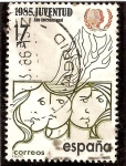 Stamps Spain -  Año Internacional de la Juventud