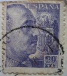 Stamps Spain -  general franco