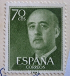 Stamps Spain -  general franco