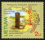 Stamps Europe - Lithuania -  LITUANIA - Arco geodésico de Struve