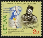 Stamps Europe - Lithuania -  LITUANIA -Arco geodésico de Struve