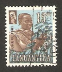 Sellos de Africa - Tanzania -  Tanganika - recoleccion de café