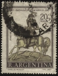 Stamps Argentina -  Batalla de Chacabuco Triunfo fundamental del ejército independentista comandada por el Libertador Ge