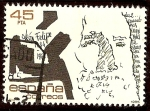 Stamps Spain -  Personajes. León Felipe
