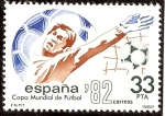 Stamps Spain -  Copa Mundial de Fútbol ESPAÑA'82. Consecución de un tanto