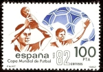 Stamps Spain -  Copa Mundial de Fútbol ESPAÑA'82. Entrega del trofeo