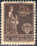 Sellos de Europa - Espa�a -  España Barcelona 1940 Edifil 23 Sello Virgen de la Merced con nº control al dorso Usado 
