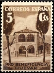 Stamps : Europe : Spain :  ESPAÑA 1938 49 Sello Nuevo Pro Beneficencia Huevar 5cts