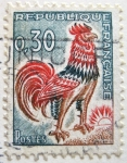 Stamps France -  tipo gallo de decaris