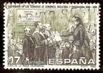 Stamps Spain -  I Centenario de la creación de las Cámaras de Comercio, Industria y Navegación. Jura de la Reina Mar