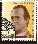 Stamps : Europe : Spain :  50 Aniversario del Natalicio de S.M. el Rey Don Juan Carlos I