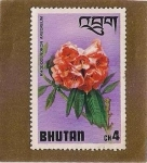 Sellos del Mundo : Asia : Bhut�n : Flor