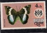 Sellos del Mundo : Asia : Bhut�n : Mariposa