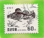Stamps North Korea -  Peces